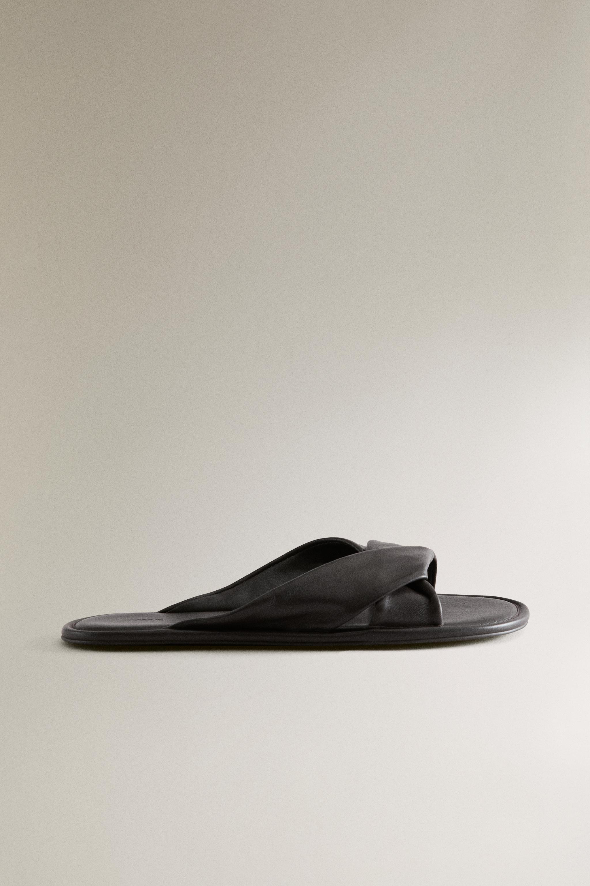 MULE EN CUIR NŒUD